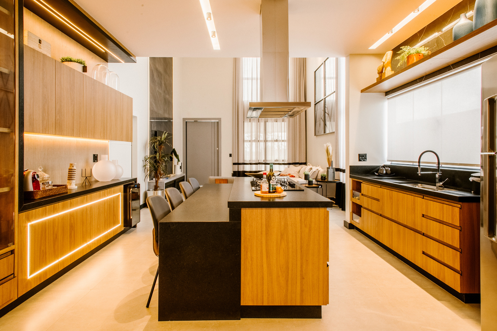 Furniture in Luxurious Kitchen